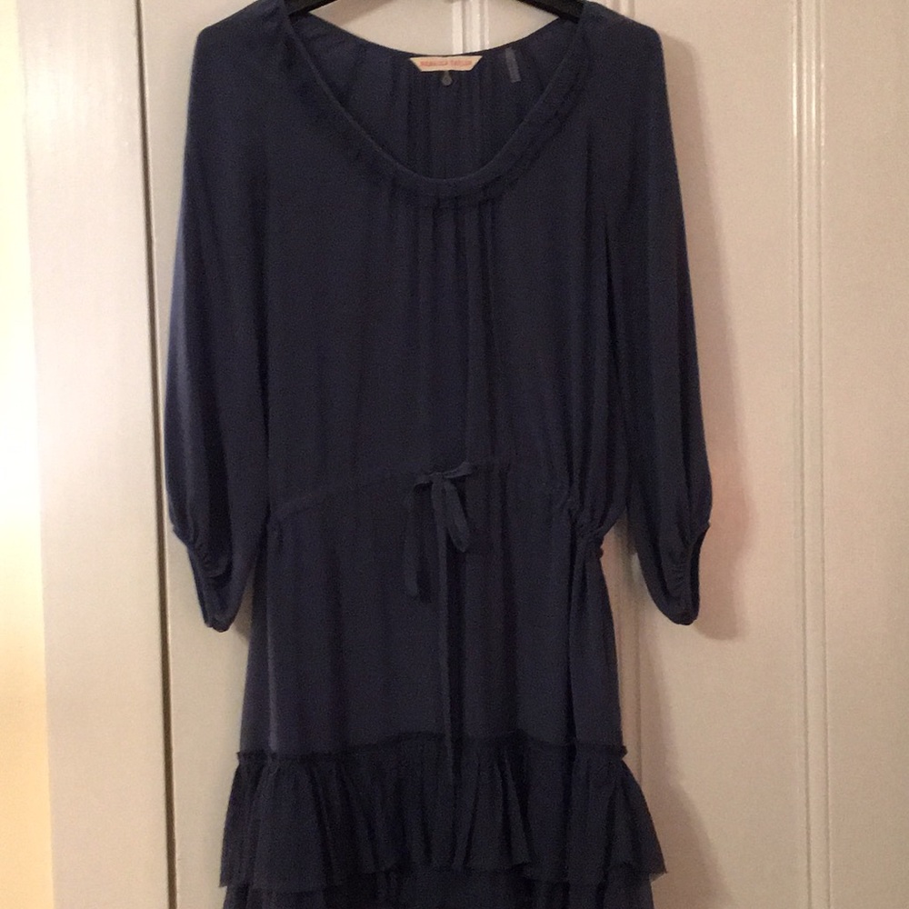 Rebecca Taylor Blue Silk Dress Like New Condition!